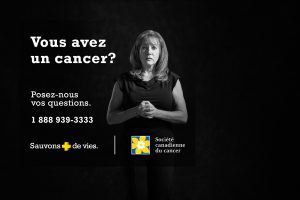 Publicité Société Canadienne du Cancer contact