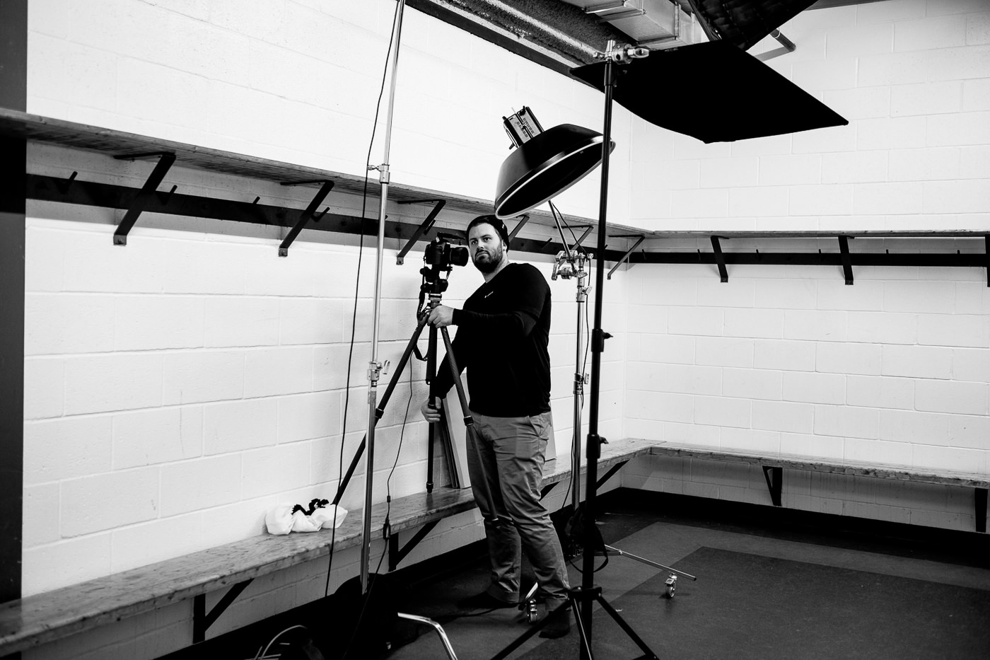 photographie vestiaire hockey arena pour le shooting jeux olympique de sports experts